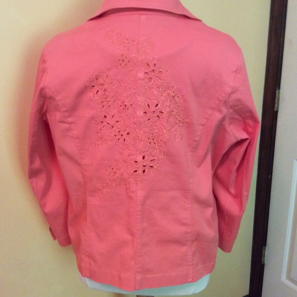 Coral Jacket by Susan Graver, Size 1X - Picture 3 of 5